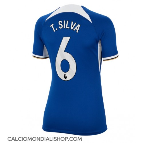 Maglie da calcio Chelsea Thiago Silva #6 Prima Maglia Femminile 2023-24 Manica Corta